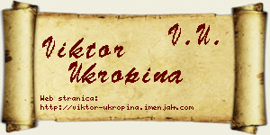 Viktor Ukropina vizit kartica